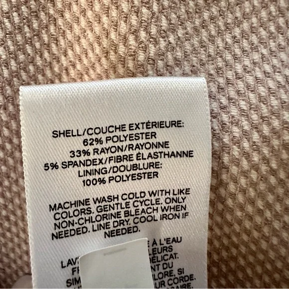 Express Pink White High Waisted Pencil Straight Skirt - Picture 6 of 6